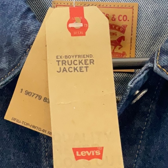 Levi’s Ex-Boyfriend Trucker Jacket Small - Picture 3 of 4